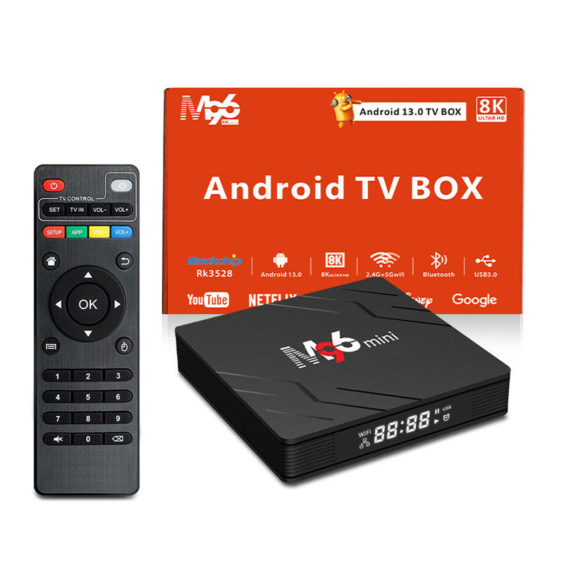안드로이드 13.0 TV 박스 M96 미니 4GB DDR4 램 2.4G 5G BT5.0WIFI6