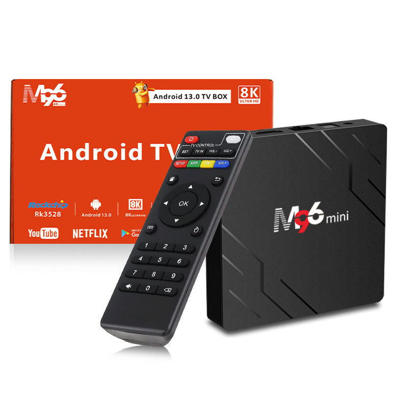 내구성 있는 스마트 TV 박스 M96 미니 H.265 4K 75fps 10비트 2.4G 5G BT5.0WIFI6