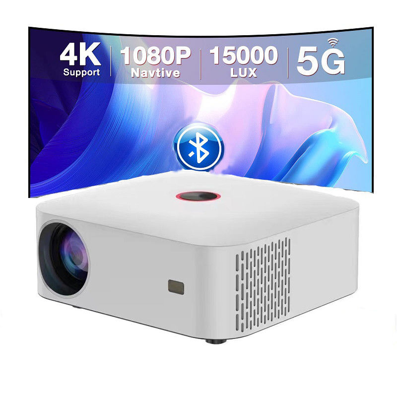 내구성 200W 휴대용 스마트 프로젝터 5.0 인치 LCD 디스플레이, 가벼운 홈 시네마 미니 프로젝터