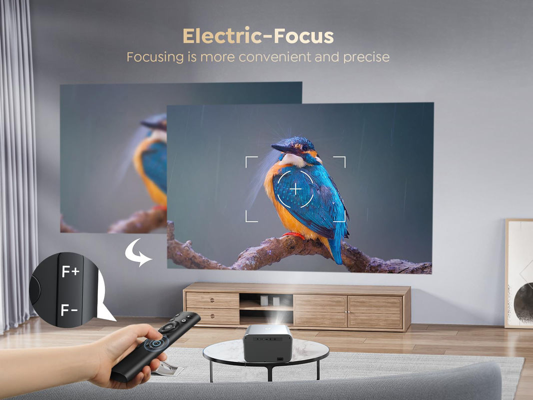 안드로이드 9.0 신제품 전기 초점 LED+LCD HDMI 프로젝터 200루멘